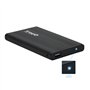 TooQ TQE-2510B - Boîtier USB 2.0 pour disques durs 2,5", SATA I/II/III, Noir