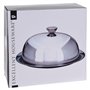 Excellent Houseware BBTrade Sales Cloche en Verre avec Plaque de Base en Acier Inoxydable Plateau de Service vidaXL Assiettes dé