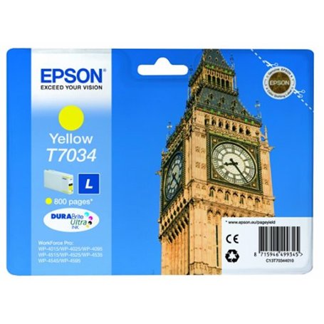 Epson T7034 Cartouche d'encre Jaune Amazon Dash Replenishment est prêt