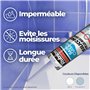 Rubson, Mastic Bain & Cuisine Silicone Évite Les Moisissures Blanc (cartouche de 280 ml) – Mastic sanitaire à base de silicone –