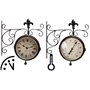 Esschert Horloge extérieure avec thermomètre