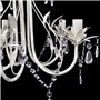 vidaXL Lustre en Cristal Transparent plafonnier 5 Feux Lampe luminaire