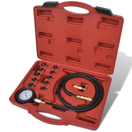 vidaXL Kit outil testeur moteur et pression d'huile pour diagnostiquer moteur