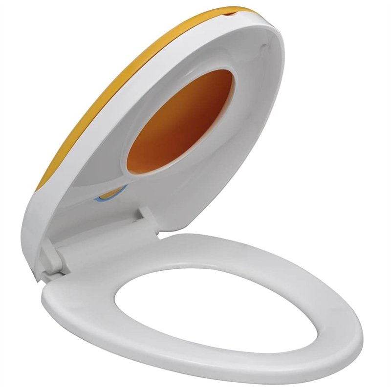 Image secondaire de vidaXL Abattant WC à Fermeture en Douceur pour Adulte Enfant Siège de Toilette