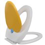 vidaXL Abattant WC à Fermeture en Douceur pour Adulte Enfant Siège de Toilette
