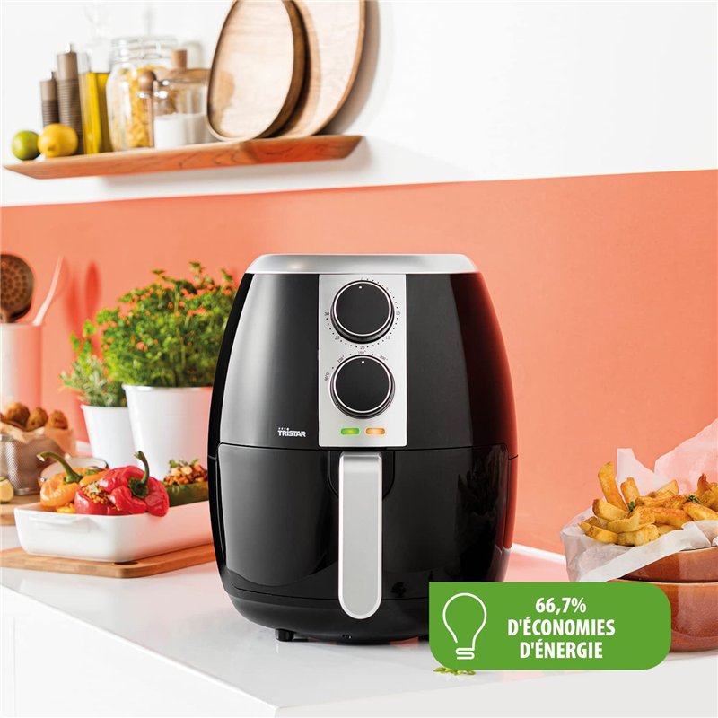 Image secondaire de Friteuse sans huile Airfryer Tristar FR-6989-900 g de frites - 3,5 L - Panneau de contrôle digital