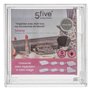 5five - organiseur selena 9,6x9,6cm transparent