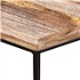 vidaXL Table Basse Table d'Appoint Table de Chevet Canapé Salon Salle de Séjour Maison Intérieur 56x48x40 cm Bois de Manguier Ma