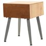 vidaXL Table de Chevet Bois de Sapin Massif 43x38x50 cm Décor Chambre Maison