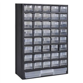 vidaXL Armoire à Outils avec 41 Tiroirs Plastique Boîte à Outils Rangement