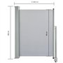 vidaXL Auvent Latéral Rétractable de Patio Jardin Pare-Vue Brise-Vent Terrasse, Gris