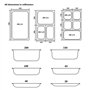 vidaXL 4x Couvercles de Plateau GN 1/4 Ustensiles de Cuisine Rectangulaire Combiné avec des Plateaux Restaurant Cuisine Maison H