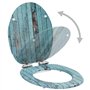 vidaXL Siège WC Couvercle à Fermeture en Douceur Siège de Toilette Cuvette Siège Lunette Abattant Salle de Bains Maison Salle d'