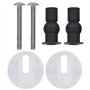 vidaXL 2x Sièges WC Abattant Lunette Cuvette Siège de Toilette Salle de Bains Maison Intérieur Salle d'Eau MDF Couvercle à Ferme