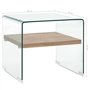 vidaXL Table Basse Table d'Appoint Table de Salon Bout de Canapé Table de Canapé Salle de Séjour Intérieur Maison Clair 50x50x45