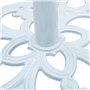 vidaXL Socle de Parasol Blanc 12 kg 49 cm Fonte