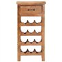 vidaXL Casier à Bouteilles Porte-Bouteilles Casier à Vin Stockage Range-Bouteilles Maison Intérieur 40x30x80 cm Bois Solide d'Ac