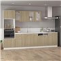 vidaXL Panneau de Particules pour Lave-Vaisselle avec plinthe - 59,5 x 3 x 67 cm