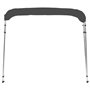 vidaXL Auvent Bimini à 4 Arceaux Auvent de Bateau Couverture de Bateau Abri de Bateau Résistant aux UV Extérieur Anthracite 243x