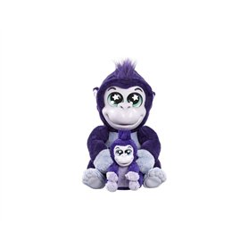 Animagic - Maman et Bébé Gorilles Tiki et Toko. 2 Peluches Singe Interactives. Jouets Electroniques - A Partir de 3 Ans - Plus d