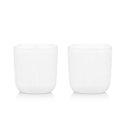 Bodum 12059-03 DOURO Set de 2 mugs en porcelaine double paroi, 0.1 l, Blanc