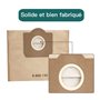 Lot de 5 Sacs droits Aspirateur pour WD3, WD2, WD 3 Premium, WD3200, WD3500P, A2204, A2534, SE4001, KAR69591300. Papier Kraft 10