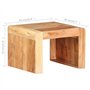 Table d'appoint 43x40x30 cm Bois d'acacia Massif