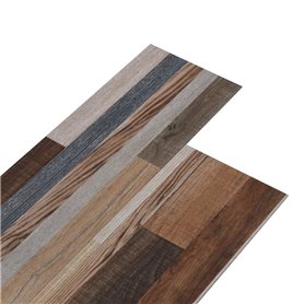 VidaXL Planches de plancher PVC 5,02 m² 2 mm Autoadhésif Multicolore