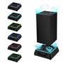 Mcbazel Xbox Series X Support de Refroidissement avec Lumière RVB/Fonction de Refroidissement Réglable/Indicateur LED/ports USB 