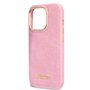 Guess Coque pour iPhone 14 Pouces Motif Croco Rose Housse de