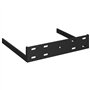 VidaXL Étagère d'angle flottante Noir 25x25x3,8 cm MDF