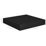 VidaXL Étagères murales flottantes 4 pcs Noir 23x23,5x3,8 cm MDF