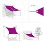 Voile d ombrage 160 g m² Noir 2x4 m PEHD