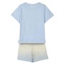 CERDÁ LIFE'S LITTLE MOMENTS T'shirt Stitch Ensemble t-Shirt et Short, White and Blue, Standard Girl's