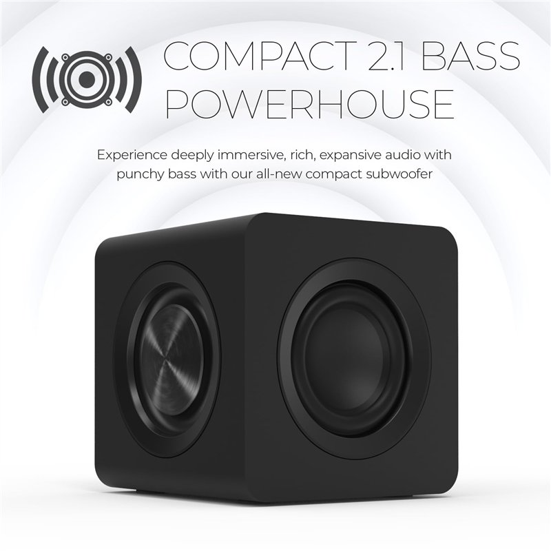 Image secondaire de Creative Pebble X Plus 2.1 Haut-parleurs d'ordinateur USB-C avec subwoofer et éclairage RVB Personnalisable, Bluetooth 5.3, USB 