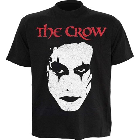 The Crow T-Shirt à Manches Courtes Unisexe Face Noir
