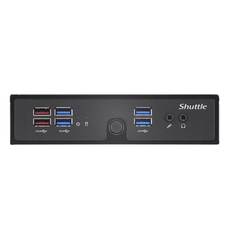 Image secondaire de SHUTTLE XPC Slim Barebone DS50U, Intel Celeron 7305, 2X LAN (1x 2.5Gbit,1x 1Gbit), 1xCOM,1xHDMI,1xDP, 1x VGA, fanless,