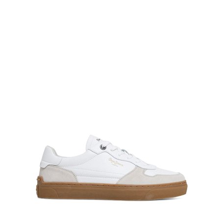 PEPE JEANS LONDON Camden Homme Baskets Mode Blanc 43 EU