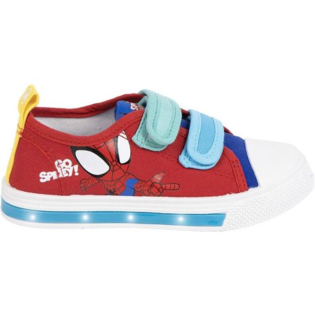 CERDÁ LIFE'S LITTLE MOMENTS Mixte Zapatillas Casual Con LED Spidey Rojo Baskets, Multicolore, Medium