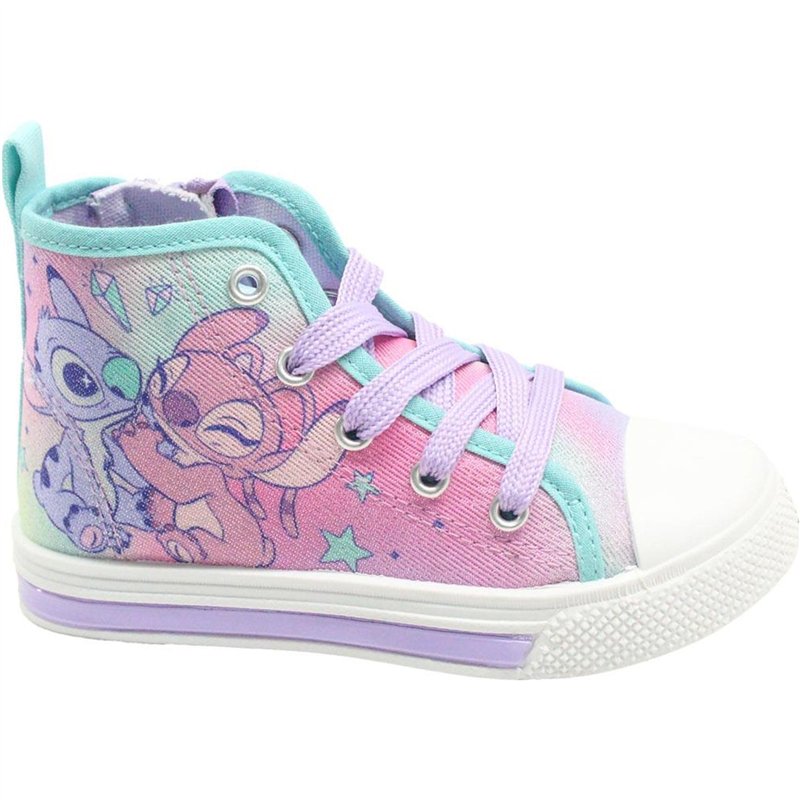 CERDÁ LIFE'S LITTLE MOMENTS Loneta Altas Zapatillas Luces Stitch 2-8 Años Antideslizante Basket, Multicolore, 26 EU