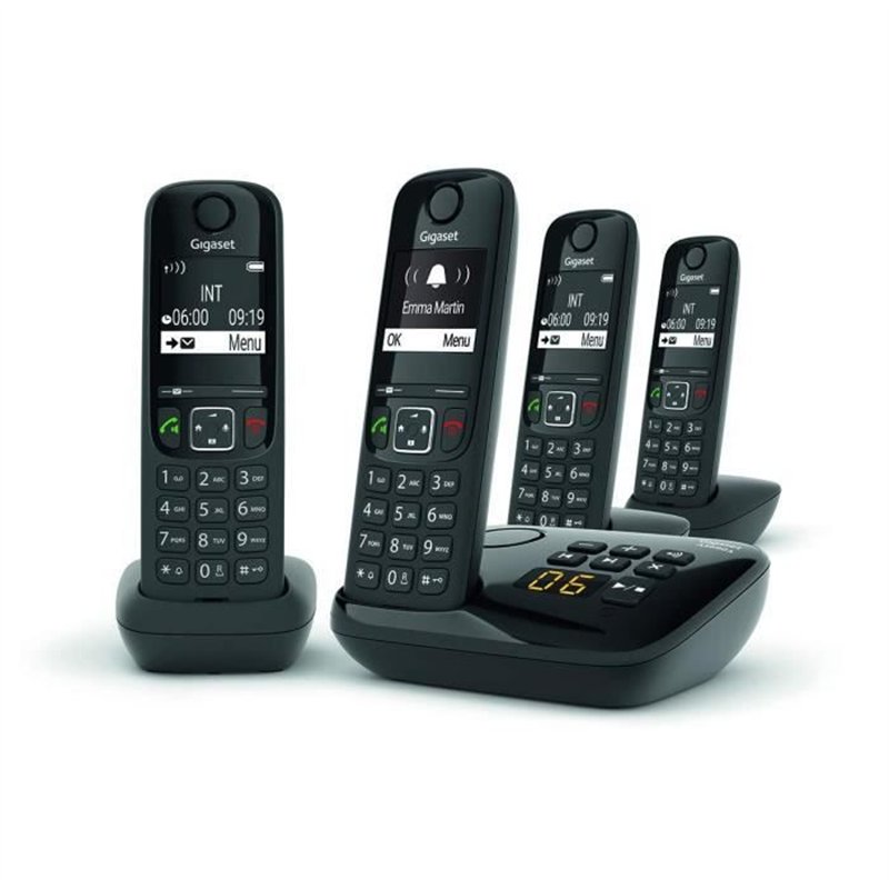 Image secondaire de GIGASET Téléphone Fixe AS690 A Quattro Noir