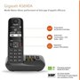 GIGASET Téléphone Fixe AS690 A Quattro Noir