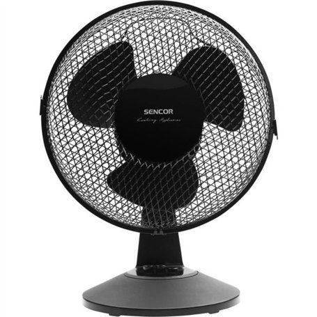 Ventilateur de bureau - Sencor - SFE 2311BK - 2 vitesses - Oscillation 90° - Silencieux 51 dB