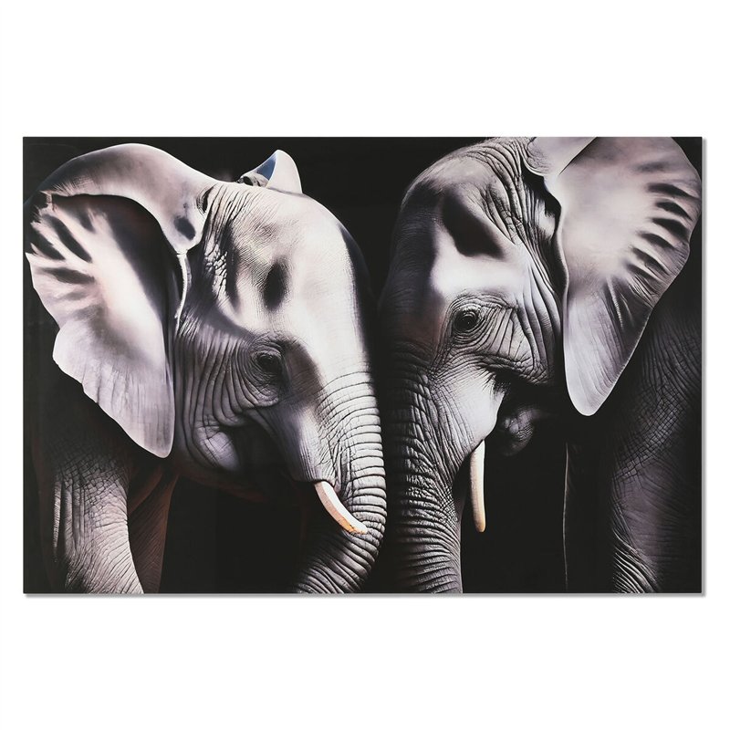 Cadre Home ESPRIT Noir Gris Imprimé 150 x 0,4 x 100 cm