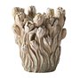Vase Home ESPRIT Gris Ciment Tulipe 21 x 21 x 23 cm