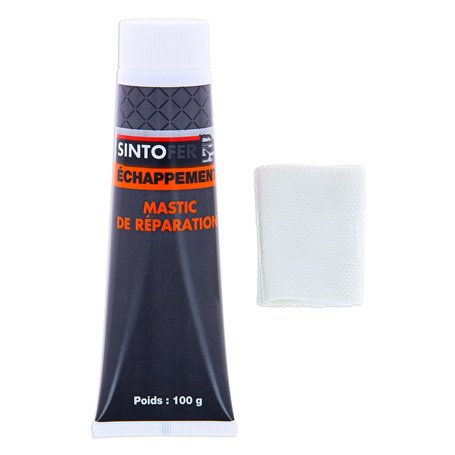 Black Kit de réparation d'échapement bandage souple + mastic : Sintofer