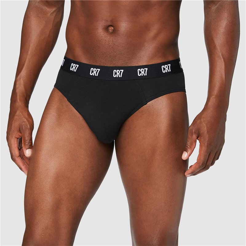 Image secondaire de CR7 Cristiano Ronaldo Basic Caleçon pour Hommes Coton 3 Pack, Noir, L