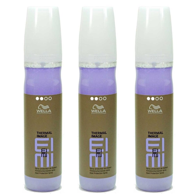 Wella Eimi Thermal Image Lot de 3 Sprays de protection thermique pour coiffage lisse professionnel 150 ml