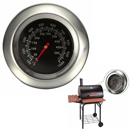Itian Thermomètre en Acier Inoxydable pour Barbecue