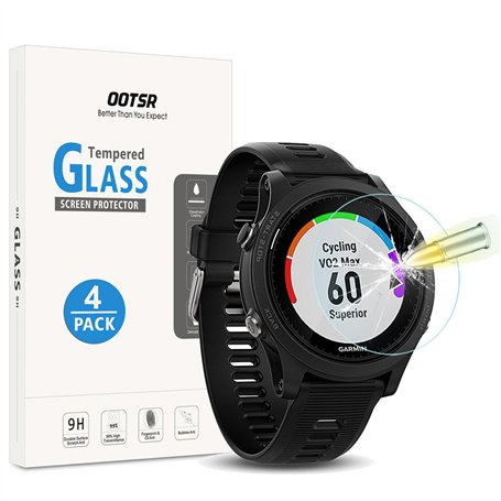 OOTSR [Lot de 4 Verre Trempé Protection D’écran compatible pour Garmin Forerunner 935